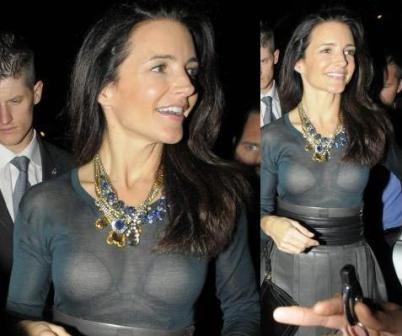 OPS! Kristin Davis vsem pokazala svoj modrček