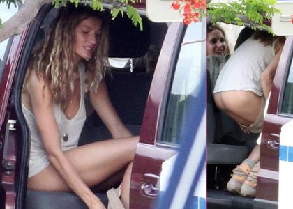 HOT! Gisele Bundchen med preoblačenjem razkrila golo ritko