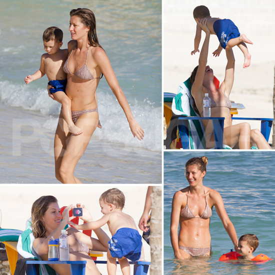 Gisele Bundchen v mikro bikinkah uživala na Karibih