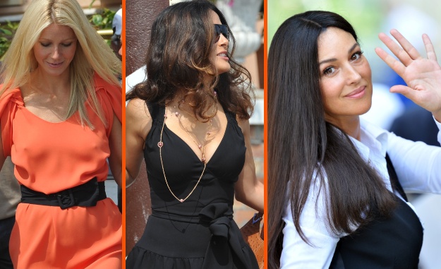 OPA! Gwyneth Paltrow brez, Moncia Bellucci s črnim