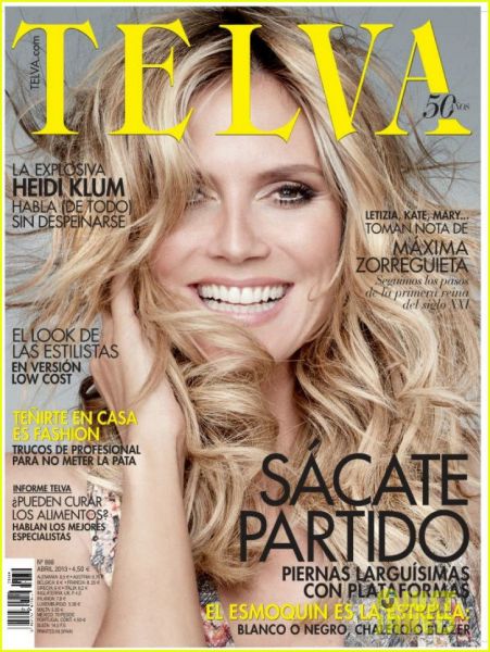 Heidi Klum: Lepotička na naslovnici revije Telva