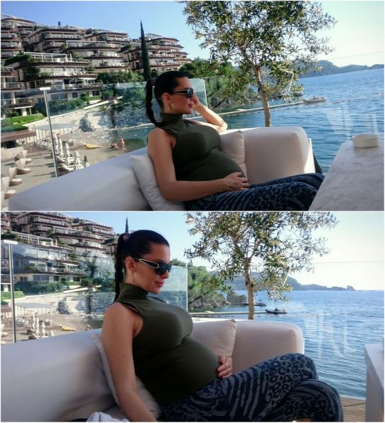 Iris Mulej v kopalkah pokazala trebušček