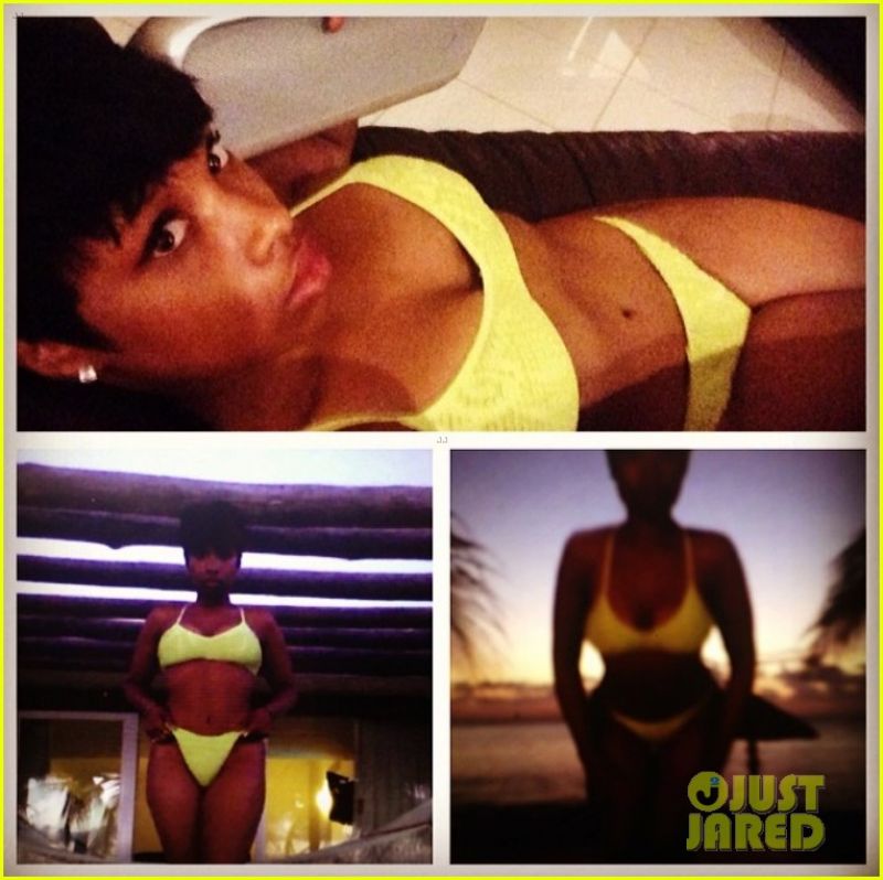 Hot! Jennifer Hudson: V rumenih bikinkah pokazala fit telo!