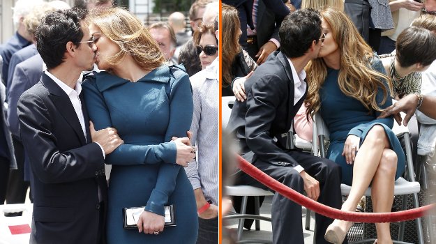 FOTO J. Lo svoje slavne obline poudarila z zelo ozko obleko
