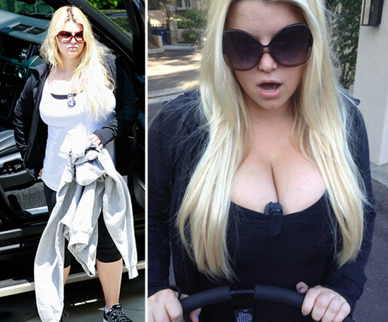 OJOJ! Debela Jessica Simpson komaj zlezla iz avta