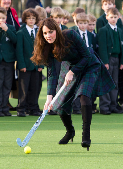 Kate Middleton v elementu: Hokej na travi igrala v visokih petah