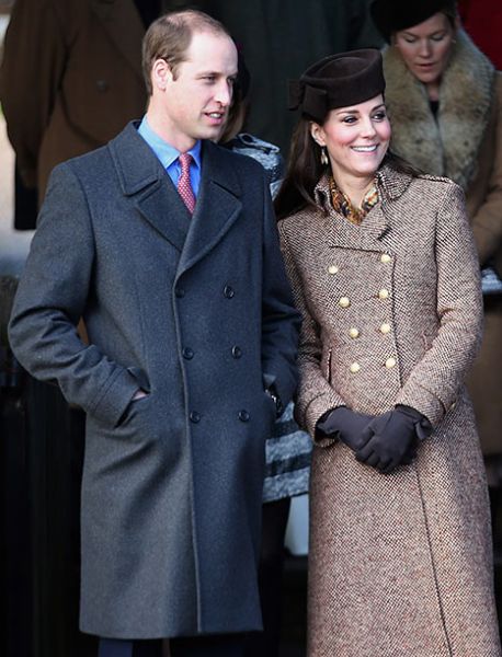 Foto! William in Kate v cerkvi brez princa Georgea?