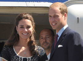 Princ William in Kate na obisku pri Beckhamovi novorojenki
