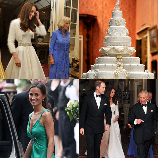 FOTO Oglejte si poročno torto in še eno čudovito toaleto mladoporočenke Kate Middleton