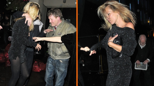 Spet nacejena: Kate Moss komaj hodila