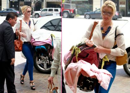 Zapeljiva Katherine Heigl s hčerkico na kosilo