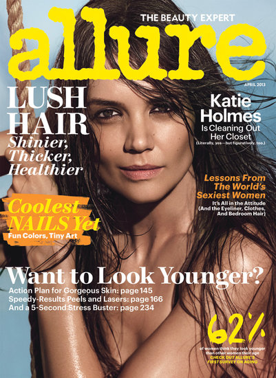 Hot! Seksi Katie Holmes za Allure pozirala zgoraj brez