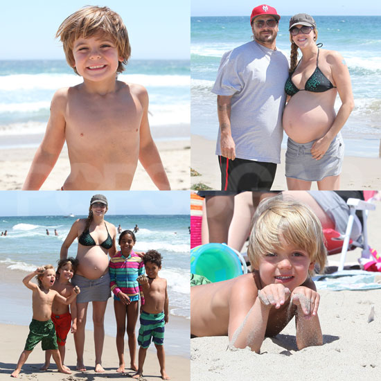 FOTO Kevin Federline svojo nosečo Victorio peljal na plažo