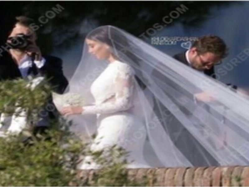 Foto! Kim in Kanye: Prve fotografije z njune poroke!