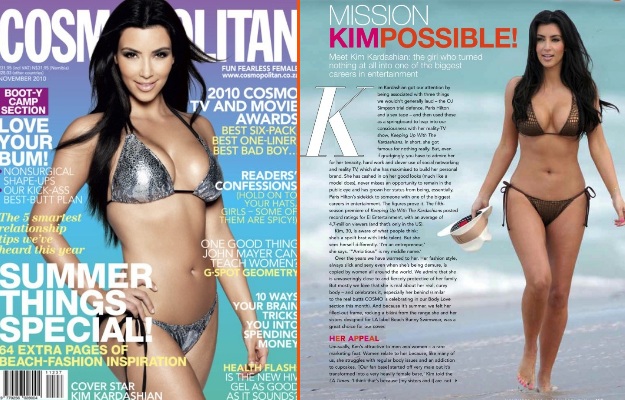 HOT! Kim Kardashian se je izprsila za naslovnico Cosma