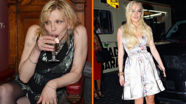 BIZARNO Zafiksana Courtney Love: Lindsay Lohan svari pred drogami