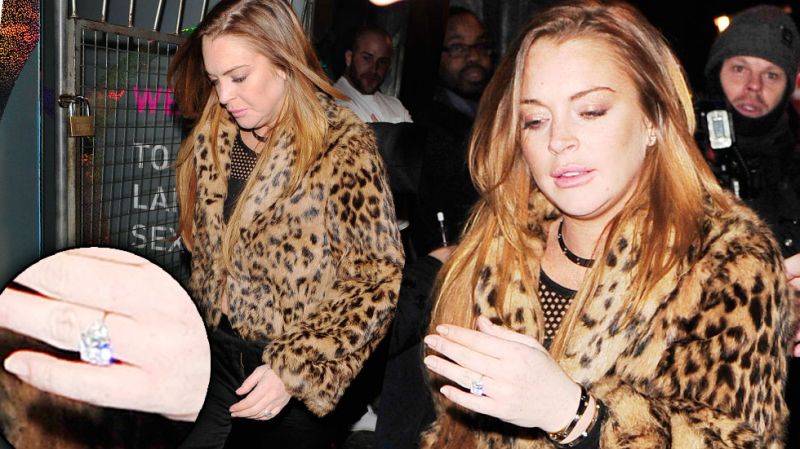 Foto! Lindsay Lohan fotografirana z zaročnim prstanom!
