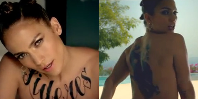 HOT! J.Lo seksi kot še nikoli: Gola in tetovirana
