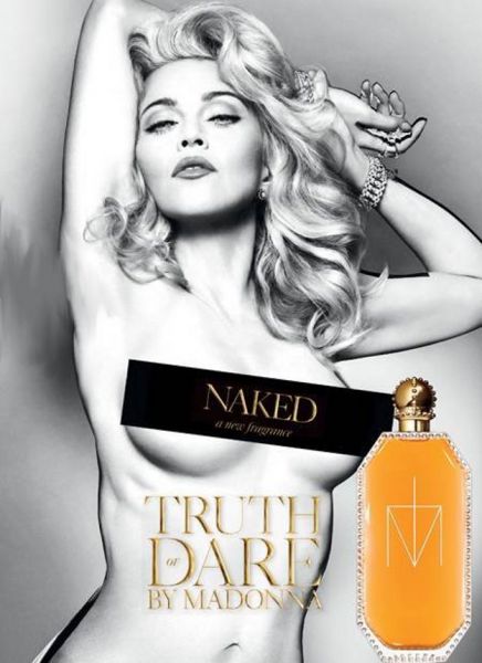 Kraljica je gola: Madonna se je razgalila za novi parfum
