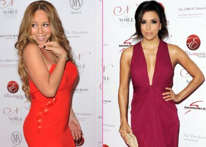 VAU! Mariah Carey in Eva Longoria: Ena bolj seksi kot druga!