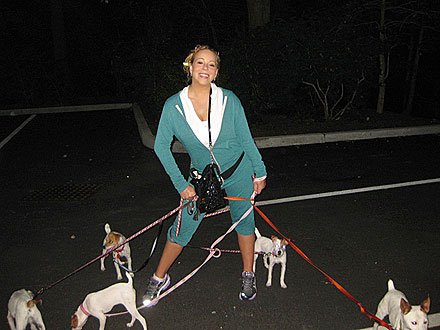Foto Mariah Carey: Kondicijo vzdržuje s tekom s petimi psički