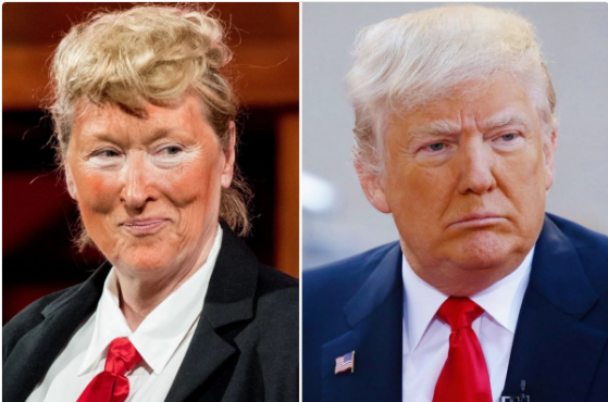 Oskarjevka v vlogi Donalda Trumpa