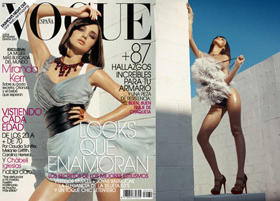 FOTO Prelepa Miranda Kerr pozirala za Vogue in priznala, da bo postala mamica