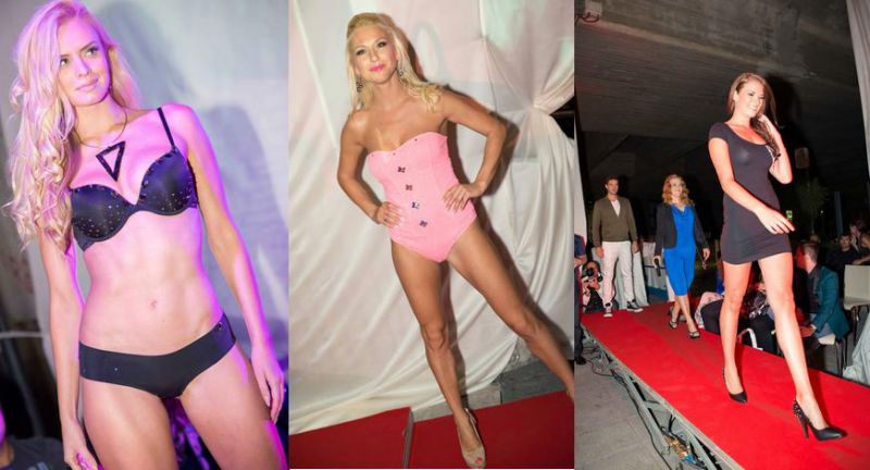 FOTO Provokativno: Slovenske lepotičke čare pokazale na krvavem modnem šovu
