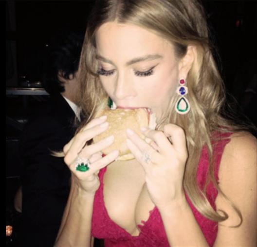 Sofia Vergara: Tudi sama se ne more upreti hamburgerjem!
