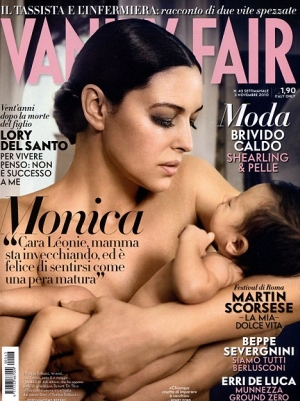 FOTO Monica Bellucci popolnoma gola pozirala z otrokom