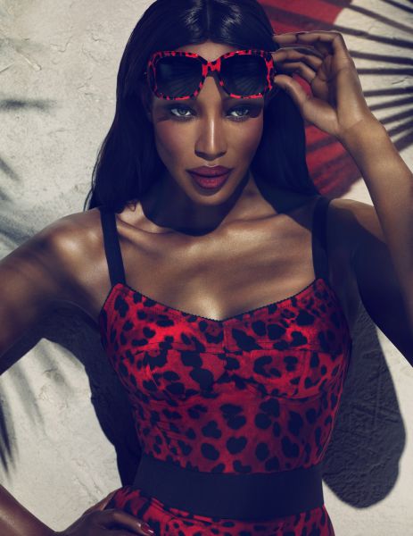 Naomi Campbell kot testimonial nove Dolce&Gabbana Animalier kolekcije očal