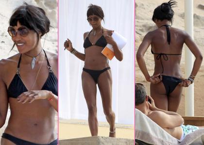 Seksi! Naomi Campbell v mikro bikinkah: Mačka, da te kap!