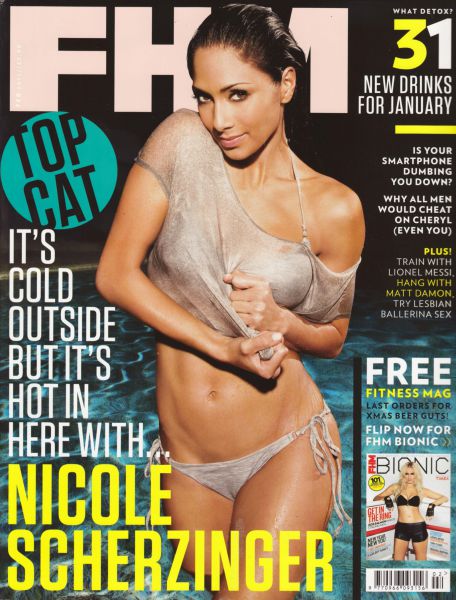 HOT! Popolna Nicole Scherzinger za FHM pokazala izklesano telo