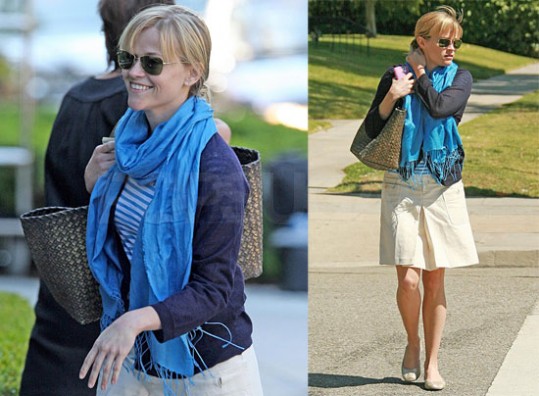 Reese in Jake pomladno razpoložena