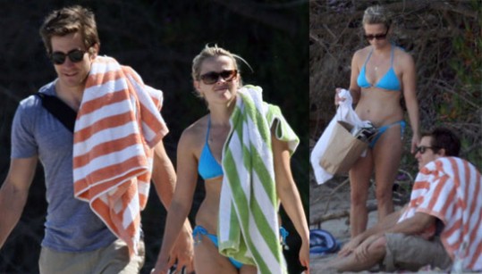 Reese in Jake na plaži