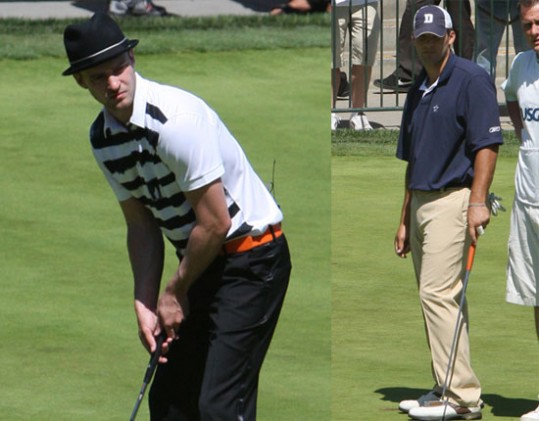 Tony in Justin na golf igrišču