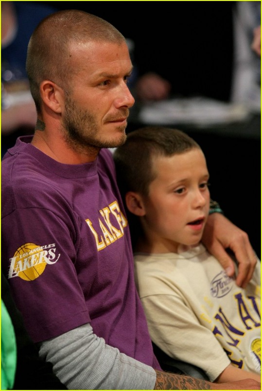 David Beckham se druži s sinom
