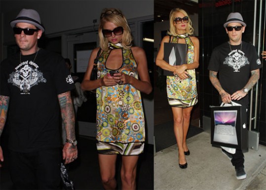 Paris Hilton in Joel Madden po nakupih