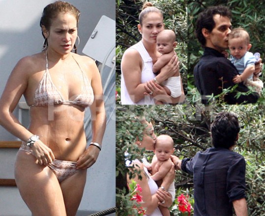 Jennifer Lopez s svojima dvojčkoma na počitnicah
