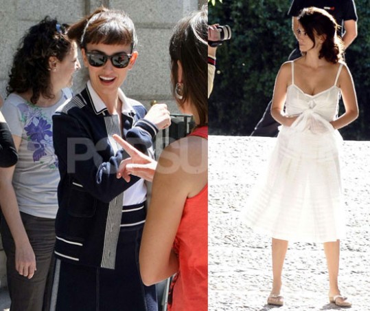Penelope Cruz na snemanju filma Broken Embraces