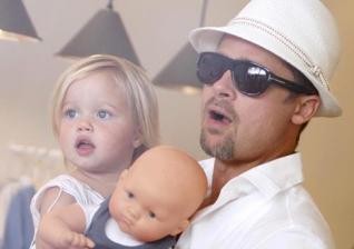 Brad Pitt ogrozil življenje majhne Shiloh