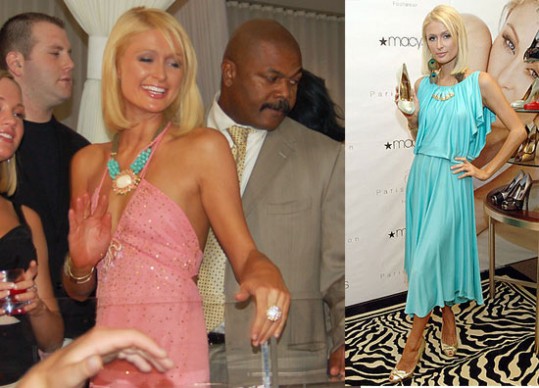 Paris Hilton predstavila in občudovala svojo kolekcijo čevljev v Las Vegasu