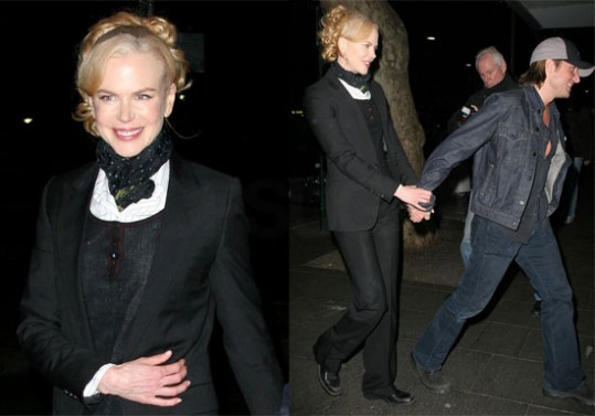 Nicole Kidman in Keith Urban na večerji