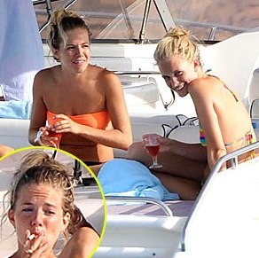 Sienna Miller se sprošča