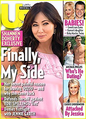 Shannen Doherty na naslovnici