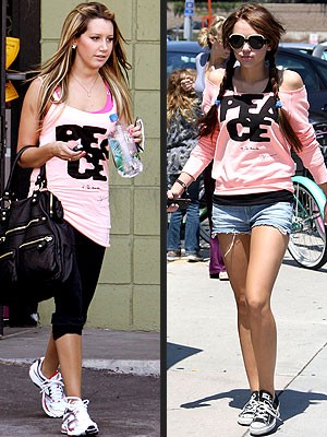Zvezdniški dvoboj: Ashley Tisdale in Miley Cyrus