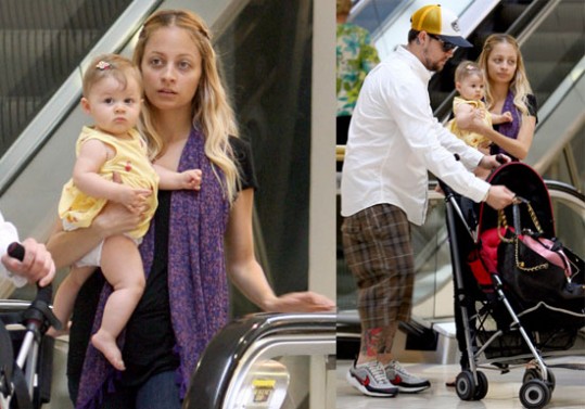 Nicole Richie in Joel Madden po nakupih