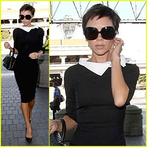 Victoria Beckham na letališču