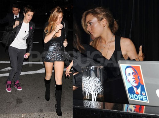 Lindsay Lohan se zabava v Tokiju