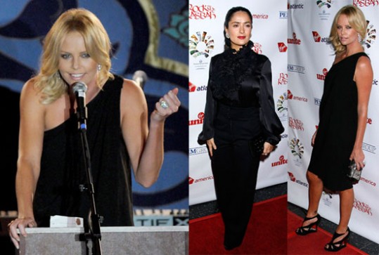 Charlize Theron in Salma Hayek za dobrodelnost